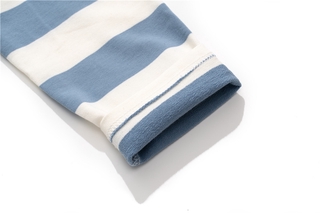 bts suéter bt21 de manga larga t-shirt suelto fondo camisa rayas lindo top (7)