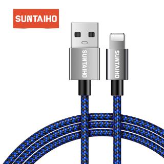 Suntaiho Cable USB para iphone 11 Pro MAX 6s 7 Plus XR 8 Plus XS MAX USB Nylon Cable de carga de datos