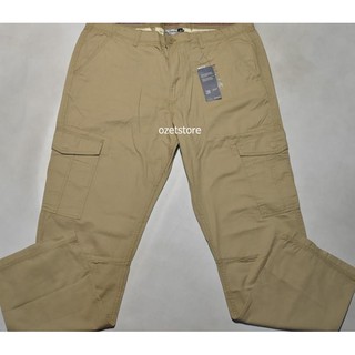 Pantalones largos para hombre cráter caqui Cargo Jeans Prc01 Original