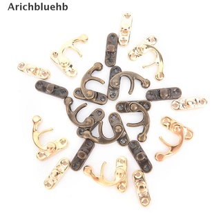 (arichbluehb) 10 piezas de bloqueo de metal con hebilla curvada, cierre de cuerno, gancho, accesorios a la venta