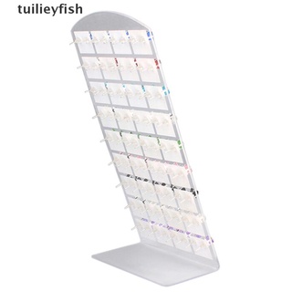 tuilieyfish 72 agujeros pendientes orejas organizador soporte soporte mostrar joyería estante de exhibición co (2)