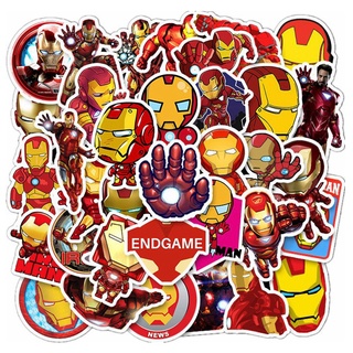 35Pcs Marvel Super Heroes Iron Man Anime Graffiti pegatinas impermeable equipaje cuaderno monopatín pegatina