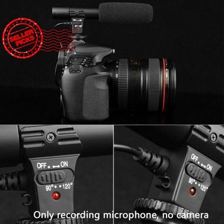 Micrófono de cámara para Nikon Canon DSLR DV entrevista grabación externa Z5D2