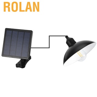 Rolan - lámpara colgante de Metal alimentado por energía Solar, bombilla E27, para colgar al aire libre, JMCL