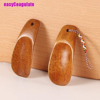 [D] 1 pieza de zapato de madera portátil, mango largo, elevador de zapatos