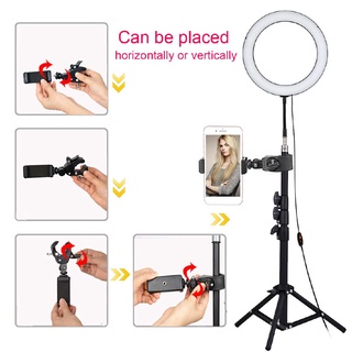 led estudio anillo de luz regulable maquillaje espejo lámpara selfie foto vídeo con mando a distancia
