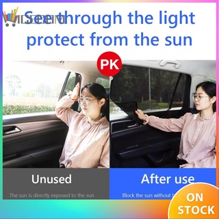 Nice-Ready stockMagnetic cortina de sol para ventana de coche verano protección UV malla lateral cortina de ventana (1)