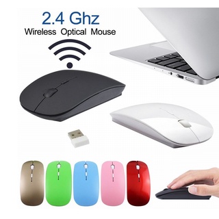 [shanhai] Mouse Inalámbrico 2.4G Con Receptor USB/Óptico Portátil Ergonómico .