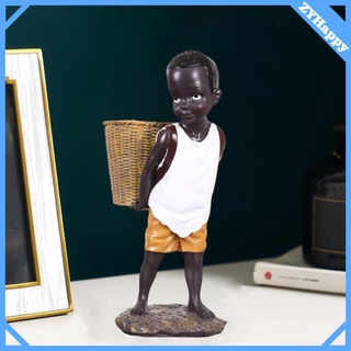 [ZYHappy] Figura infantil Tribal africana estatua escultura coleccionable hogar