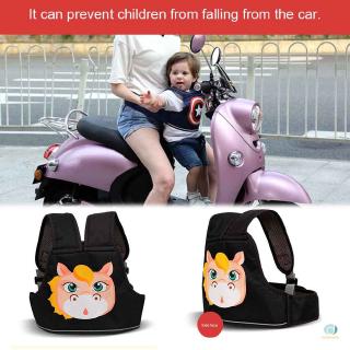 Cinturón de seguridad para niños, correa trasera, arnés de asiento de motocicleta, multifunción ajustable para exteriores (1)