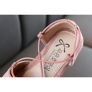 Los niños de la moda casual zapatos de las niñas solo zapatos de estilo de los niños bolsa de tacón zapatos de moda salvaje zapatos (7)
