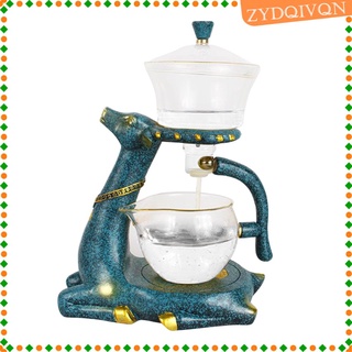 350ml exquisita tetera de vidrio infusor de té hacer goteo olla decoración adorno
