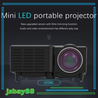 Jsbay88 Mini proyector Portátil De video-proyector/proyector De películas multimedia Para cine en casa/Hd Completo 1080p (2)