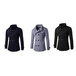 Le Zacard doble cremallera diseño De tela De lana abrigos cálidos chaquetas ropa