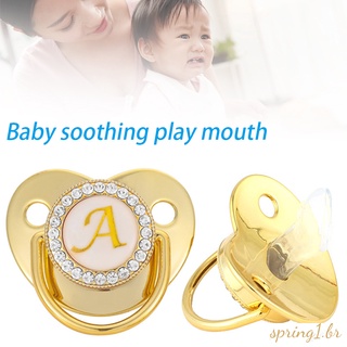 Chupete de silicona para bebé con Clip de tela, nombre de letra, dentición, chupetes, 2 agujeros de aire para mayor seguridad