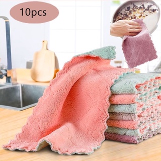 toalla de cocina de microfibra absorbente paño de plato antiadherente lavado de aceite de cocina trapo hogar vajilla limpieza herramientas