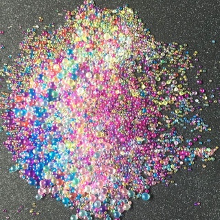 tao 12 unids/set burbujas de color diy cristal epoxi relleno resina uv pegamento imitación blister burbujas perlas material de relleno (5)