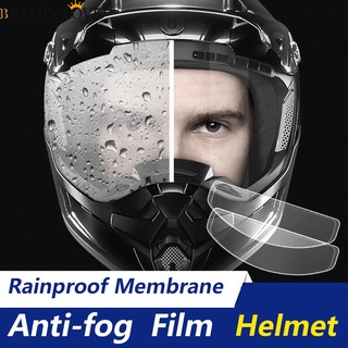 Casco de motocicleta transparente a prueba de lluvia y película antiniebla