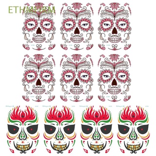 ETHMFIRM Wide Use Face Sticker Easy to Clean Halloween Decoration Tattoo Stickers Water Transfer Printing Temporary Long Lasting Masquerade Party Accessories Cosplay Props