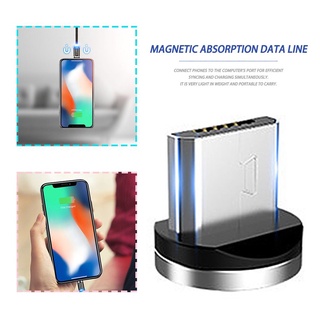 [haoyun] cable de carga usb magnético con indicador led para android