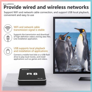 Ão R8 4k Real 5g soporte De Alta definición caja De Tv Ethernet Hdmi-Compatible cable Av Ir Tf tarjeta wifi Digital Tv Set Top Box