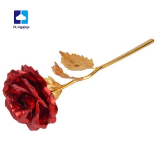 flor de rosa roja de 24 quilates, rosa sumergida de oro para la madre amante, día de san valentín m8co (1)