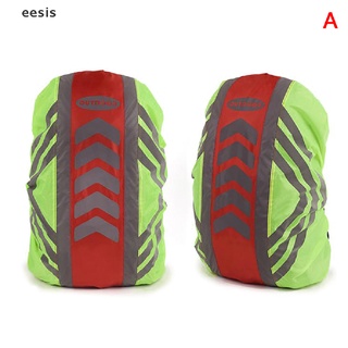 [eesis] mochila reflectante cubierta deportiva bolsa cubierta de lluvia a prueba de polvo cubierta impermeable dfh (5)