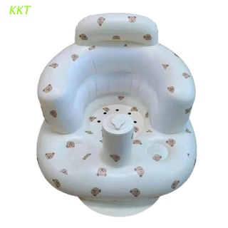 KKT Multifuncional Bebé PVC Inflable Asiento Baño Sofá Aprendizaje Comer Cena Silla Taburete