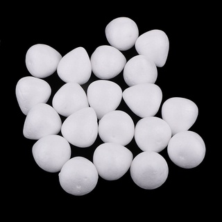 20 Pack Modelling Polystyrene Styrofoam Foam Balls White Craft Balls Drops For (2)