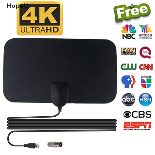 [HopeU] Antena plana de TV interior 4K antena Digital HDTV antenas de 50 millas de rango Booster venta caliente