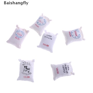 [bsf] 1:12 casa de muñecas miniatura comida de cocina 6 bolsas de harina de azúcar sal patata [baishangfly] (3)
