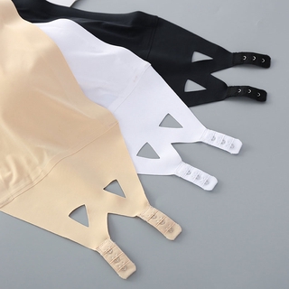 Hielo de seda sin costuras sujetador sin tirantes inalámbrico Invisible sujetadores Anti-deslumbramiento tubo superior ropa interior para las mujeres (4)