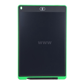 tableta de dibujo lcd de 12 pulgadas portátil digital almohadilla de escritura electrónica tablero gráfico recordatorio con lápiz capacitivo (verde)