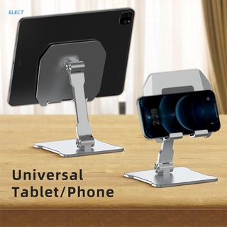 ELECT 2 Axis Foldable Cell Phone Stand for Desk Dual Adjustable Desktop Phone Holder Non Slip Cradle for Smartphones Tablets