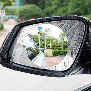 2pcs coche anti-reflectante anti agua niebla película anti niebla a prueba de lluvia espejo retrovisor cubierta protectora (1)