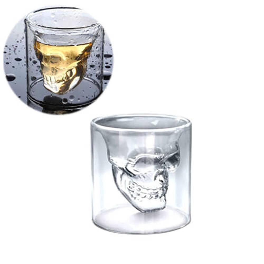1Pcs Creative Skull Head Whisky Tequila Shot Glass Fiesta Vino Cerveza Bebida Taza (3)