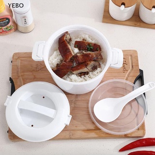 [yebo] horno de microondas arroz olla vaporizador olla utensilios de cocina aislamiento fiambrera
