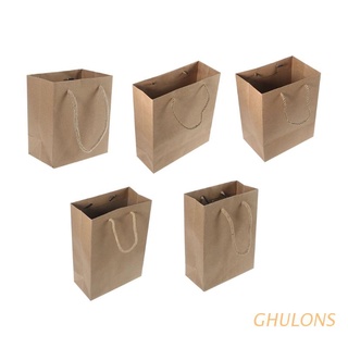 ghulons bolsa de papel multifunción con asas festival bolsa de regalo fiesta compras kraft bolsa de embalaje