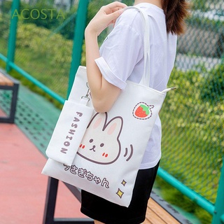 acosta mujeres kawaii bolso casual bolsas de viaje de lona bolso de hombro de viaje shopper bolso de la escuela bolsas de oso de gran capacidad multifuncional bolsa de almacenamiento