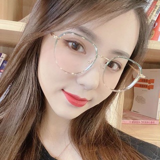 Expen geomético gafas de ordenador gafas ópticas gafas de lectura gafas de moda transparente resina masculina femenina coreana gafas/Multicolor (9)