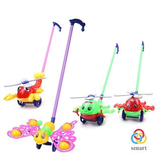 Baby Learning Walker juguetes para caminar aprendizaje de dibujos animados carro Push juguete (8)