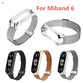 Xiaomi Mi Band 6/6 NFC Strap Miband 6/6 NFC Bracelet Wrist Metal Stainless Steel Wristband Replacement Watchband