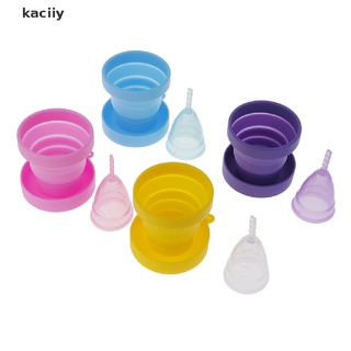 kaciiy 3 piezas de copa menstrual esterilizador periodo copa menstrual de silicona medica copp co