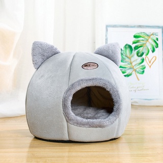 Pet Dog Cat Tent House Kennel Winter Warm Soft Foldable Sleeping Bed Nest (5)