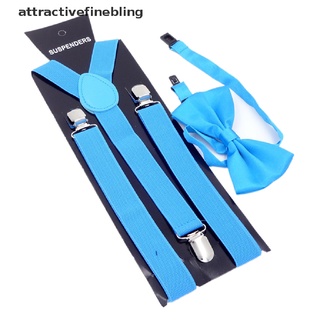 at2co Awesome colorful Wedding Accessories Adjustable Bow Tie & Suspenders Martijn
