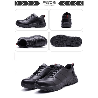 Los hombres al aire libre botas impermeables y antideslizantes zapatos de seguridad masculino Anti-golpe de acero dedo del pie botas de trabajo más Size36-45 vjKF (3)