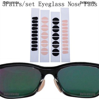 [DS] 5 pares de almohadillas de espuma autoadhesivas suaves para la nariz, antideslizantes, gafas de sol, almohadillas para la nariz