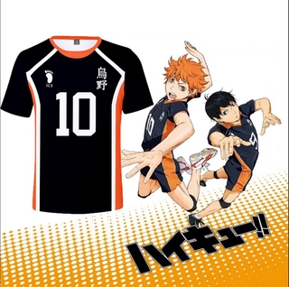 haikyuu! disfraz de cosplay karasuno high school camiseta de manga corta uniforme deportivo tobiotop shoyo tee super cool boy (1)