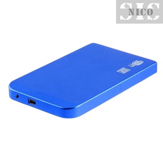 In USB SATA SSD HDD caja de disco duro 5Gbps 3TB USB SATA portátil caja de disco duro (azul)
