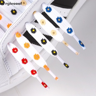 rgiveeef daisy cordones de impresión plana zapato cordones de lona de alta parte superior zapatillas de deporte shoelace co